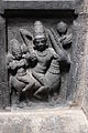 A "guardian" (dikpala) on the ceiling in Arakeshvara temple at Hole Alur