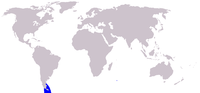 Distribución de Cephalorhynchus commersonii