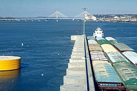 Blick von Nordwesten auf die Clark Bridge