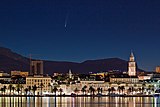 C/2020 F3 (NEOWISE) viewed from Split, Croatia, on 9 July 2020