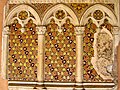 Décor cosmatesque des arcatures gothiques autrefois dans la basilique Saint-Jean de Latran, Rome.