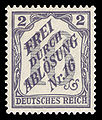 FREI DURCH ABLÖSUNG Nr. 16, Duitse dienstzegel van 1905