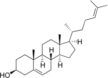 Skeletal formula of desmosterol