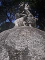 Sculpture sur rocaille de ciment au Campo de Santana, à Rio de Janeiro, au Brésil, éléments originaires du projet de Glaziou au XIXe siècle.