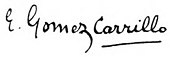 signature d'Enrique Gómez Carrillo