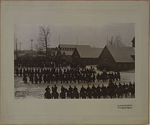 First mounted review of Strathcona's Horse in Ottawa, 1900. First mounted review of Strathcona Horse at Ottawa, Ontario, 7th March, 1900 (HS85-10-11271).jpg