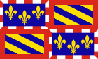 Flagge der früheren Region Burgund
