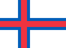 The flag of Faroe Islands