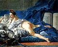 François Boucher, L'Odalisque brune, Musée du Louvre, Paris, France - (Ici, le modèle serait la femme de F. Boucher[20]).