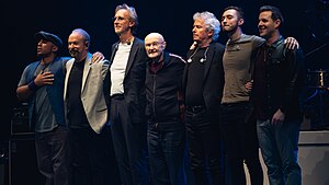 Genesis onstage performing