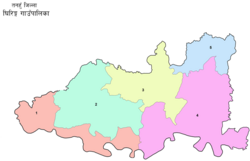 Ghiring Gaunpalika (rural municipality), Nepal map