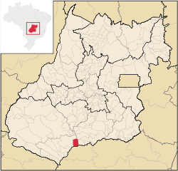 Localização de Gouvelândia em Goiás