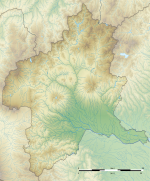Carte topographique de la préfecture de Gunma
