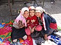 Gadis-gadis Khotan, Xinjiang, China.