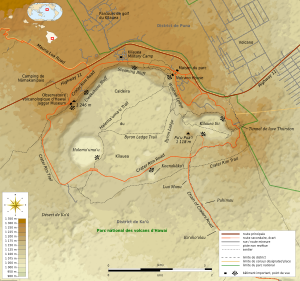 Kilauea with OSM data for roads