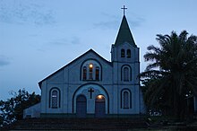 Holy Ghost Cathedral in Kindu. Kindu church.jpg