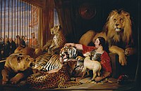 Исаак ван Амбург со своими животными