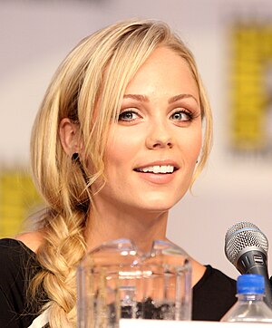 Laura Vandervoort at the 2010 Comic Con in San...