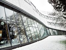 The Faculty of Education building Library in winter, Faculty of Education, University of Cambridge.jpg