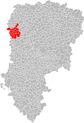 Localisation de Communauté de communes du canton de Saint-Simon