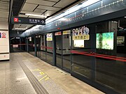 往北客站站台（2019年8月）