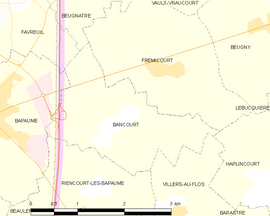 Mapa obce Bancourt