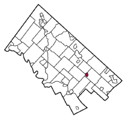 Map of Ambler, Montgomery County, Pennsylvania Highlighted.gif