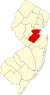 Map of New Jersey highlighting Middlesex County.svg