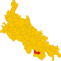 Locatie van Guardamiglio in Lodi (LO)