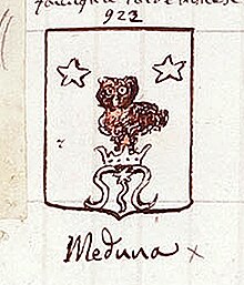 Meduna Coat of Arms, Armoriale Joppi 207 (n. 922)