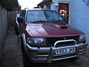 Mitsubishi Challenger shares the same body as a second generation Shogun Sport.