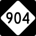 North Carolina Highway 904 marker