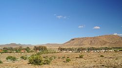 Part of the town of Nelspoort in the Karoo