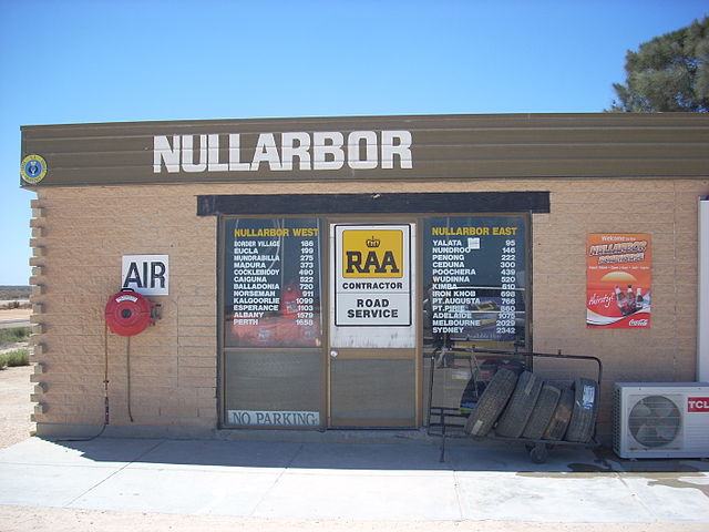 Posto de serviços em Nullarbor