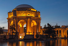 The Palace of Fine Arts, originally built for the 1915 Panama-Pacific International Exposition Palace of Fine Arts during Schon - Holt Salahi wedding.jpg