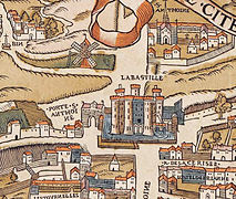 Ла Бастиља и опатија Свети Антоан, око 1550