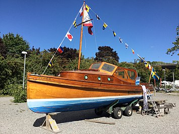 M/Y Plurr på båtmässan Allt för sjön 2019 samt vid visningen på Båtklubbarnas dag den 27 augusti 2016