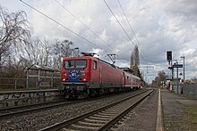 WFL-Ersatzzug im Bahnhof Bochum-Riemke