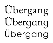 EB Garamond's regular and schoolbook versions of a and g. Single-storey characters are more commonly found as default in geometric sans-serif fonts such as Century Gothic, shown at bottom. Regular and schoolbook characters.png