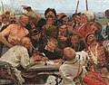 Reply of the Zaporozhian Cossacks (sketch, 1880-90, GTG) 2.jpg