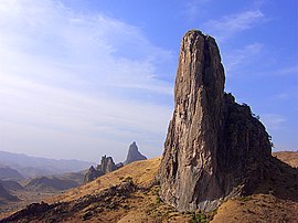 Puig de Rhumsiki, exemple de banyó volcànic.