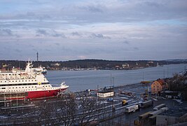 Åsöbergetik ikuspegia . Atzealdean, besteak beste, Södra Djurgården eta Waldemarsudde