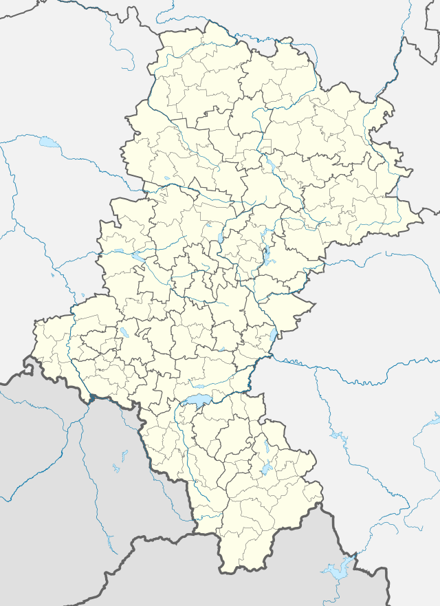Mapa konturowa województwa śląskiego, blisko centrum na prawo u góry znajduje się punkt z opisem „Siewierz”