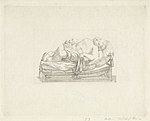 Enfant endormi (gravure conservée au Rijksmuseum).