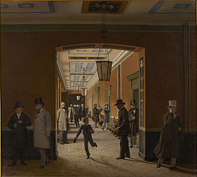 A corridor at Sorø Akademi, 1871