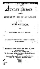 Sunday Lessons for the Instruction of Children of the New Church