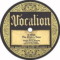 The Bible's True, ca. 1928