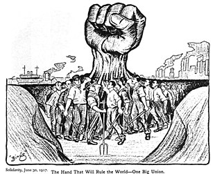 A raised fist in solidarity of the worker movement The hand that will rule the world.jpg