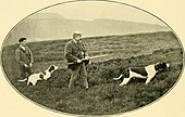 Waiting the Flight, 1911, published in "The new book of the dog : a comprehensive natural history of British dogs and their foreign relatives, with chapters on law, breeding, kennel management, and veterinary treatment" by Robert Leighton.