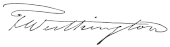 signature de Thomas Worthington
